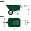Bristol Tool Company Large Green Wheelbarrow - 175 Ltr / 175kg