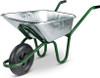 Ex-Display Invincible Galvanised Wheelbarrow Puncture Proof - 120 Ltr / 175kg