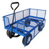 Workhorse General Purpose Platform Truck with Mesh Sides, Puncture Proof REACH Compliant Wheels - 450kg Capacity