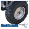 Workhorse General Purpose Platform Truck with Mesh Sides, Puncture Proof REACH Compliant Wheels - 450kg Capacity