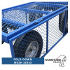 Workhorse General Purpose Platform Truck with Mesh Sides, Pneumatic REACH Compliant Wheels - 450kg Capacity