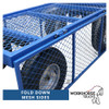 Workhorse Industrial Truck with Mesh Sides, Puncture Proof REACH Compliant Wheels - 500kg