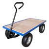 Workhorse General Purpose Truck with Plywood Base and Pneumatic REACH Compliant Wheels - 450kg Capacity