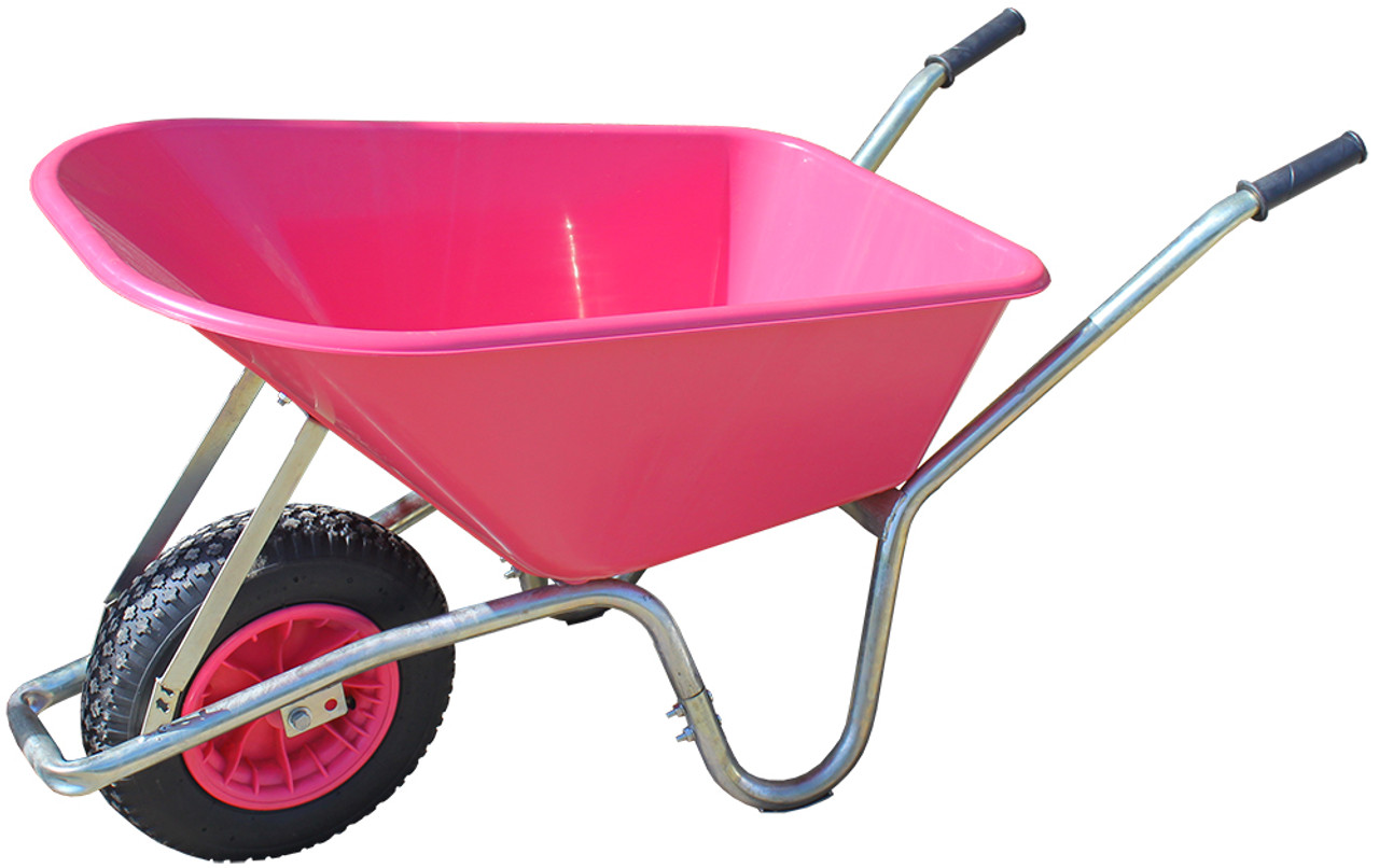 Large shop pink wheelbarrow