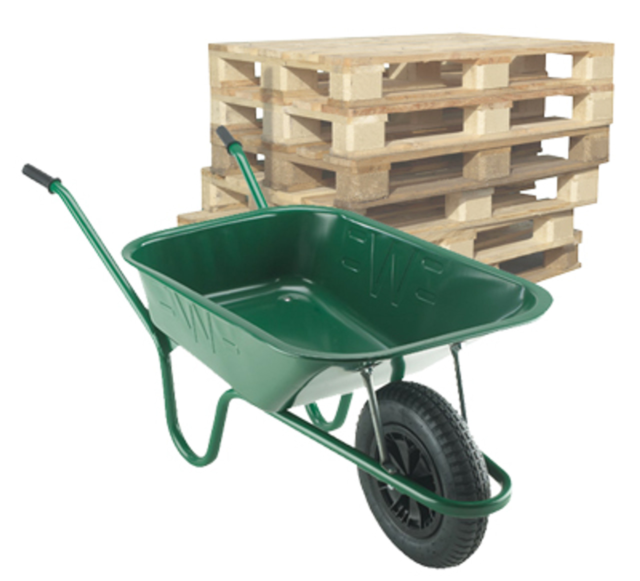 Pallet Builder Green Wheelbarrow Builders Trade Wheelbarrow DIY