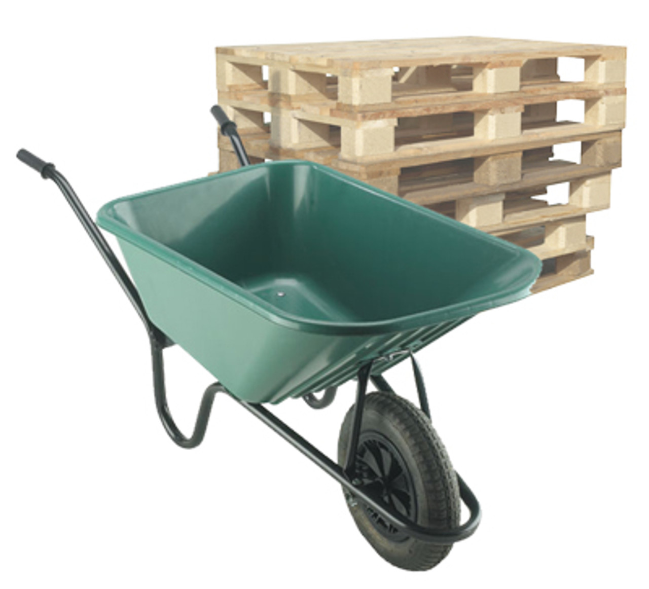 Pallet of Walsall Monarch Super Mucker Solid Wheel Wheelbarrows 120 Ltr 150Kg