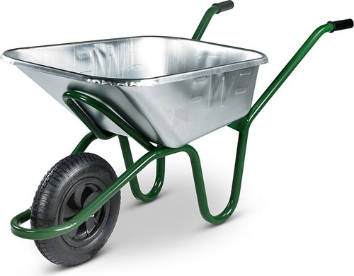 Ex-Display Invincible Galvanised Wheelbarrow Puncture Proof - 120 Ltr / 175kg Ex-Display Invincible Galvanised Wheelbarrow Puncture Proof - 120 Ltr / 175kg
