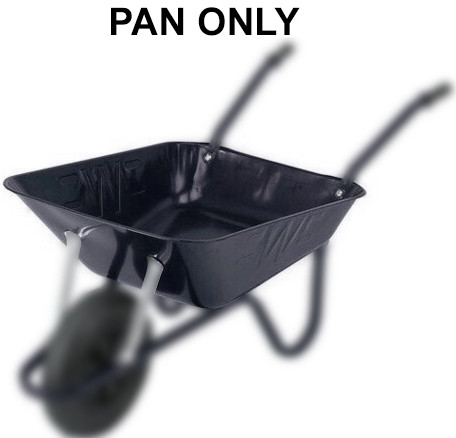 An image of The Easiload Wheelbarrow - 85 Ltr Black Spare Pan