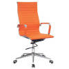 Classic Eames Pleather High-back Chair in Orange