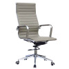 Classic Eames Pleather High-back Chair in Grey