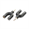 Parrot Products 3.5mm Male Audio Jack - 2 x 3.5mm Female Audio Jack Adaptor 