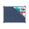 Parrot Products Bulletin Board Ribbed Aluminium Frame 600x450mm - Denim