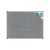 Parrot Products Bulletin Board Ribbed Aluminium Frame 600x450mm - Laurel