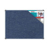 Bulletin Board Ribbed Aluminium Frame (1200x90mm - Denim)