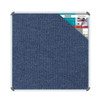 Bulletin Board Ribbed Aluminium Frame (1000x1000mm - Denim)