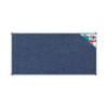 Bulletin Board Ribbed Aluminium Frame 1800x900mm - Denim