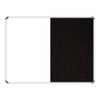 Non-Magnetic Combination Whiteboard (1200*900mm - Black Felt)