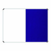 Parrot Products Non-Magnetic Combination Whiteboard 1200900mm - Royal Blue Felt