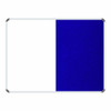 Non-Magnetic Combination Whiteboard (1200*900mm - Royal Blue Felt)