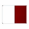 Non-Magnetic Combination Whiteboard (1200*900mm - Burgandy Felt)
