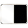 Non-Magnetic Combination Whiteboard (900*600mm - Black Felt)