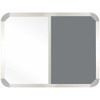 Non-Magnetic Combination Whiteboard (900*600mm - Grey Felt)