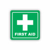 Green First Aid Symbolic Sign - Printed on White ACP (150 x 150mm)