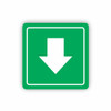 Parrot Products Green Arrow Symbolic Sign - Printed on White ACP (150 x 150mm) 