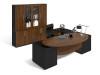 Soft Cell Executive Desk in Veneer Wood