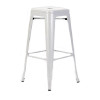 Jay Metal Bar Stool in White