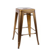 Jay Metal Bar Stool  in Brass