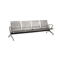 Airport Bench Stainless Steel Four-Seater
