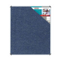 Bulletin Board Ribbed Aluminium Frame (1200x1000mm - Denim)