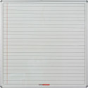 Educational Board Magnetic Whiteboard (1220*1220 - White Lines. Side Panel - Option A)
