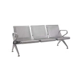 Airport Bench New Chrome Deluxe Three-Seater