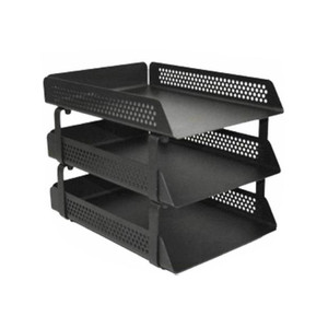 Perforated Steel Letter Tray 3 Tier