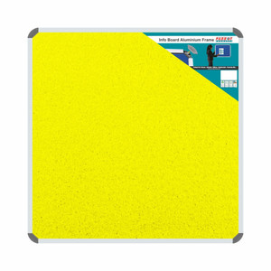 Parrot Products Info Board Aluminium Frame - 900900mm - Yellow