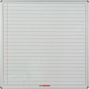 Educational Board Magnetic Whiteboard (1220*1220 - White Lines. Side Panel - Option A)