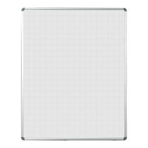 Educational Board Magnetic Whiteboard (1220*920 - Grey Squares - Side Panel - Option A)