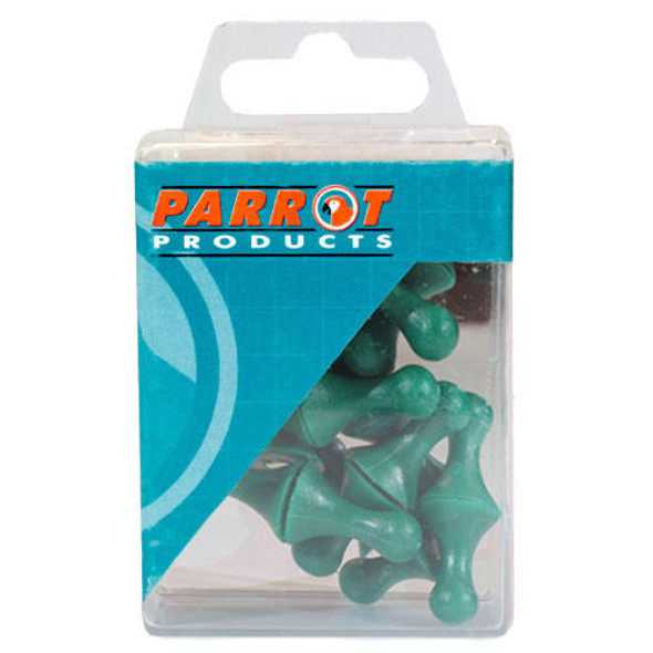 Parrot Products Magnet Map Pins 25 Box - Size16mm - Green