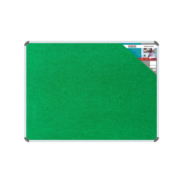 Parrot Products Bulletin Board Ribbed Aluminium Frame 1200x900mm - Palm