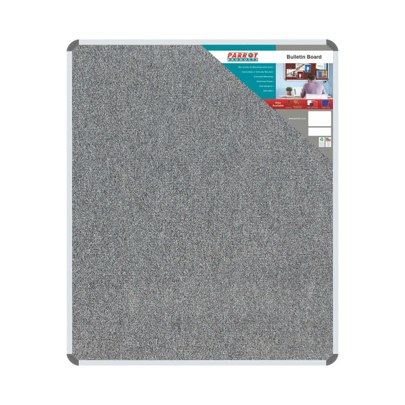 Parrot Products Bulletin Board Ribbed Aluminium Frame 1200x1000mm - Laurel