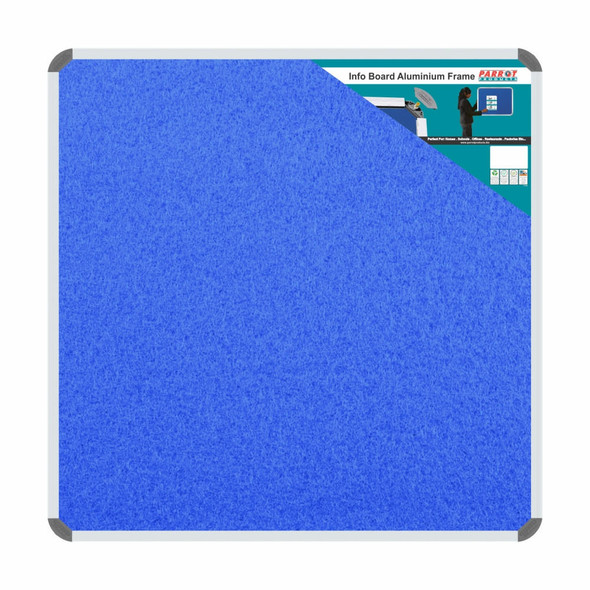 Parrot Products Info Board Aluminium Frame - 900900mm - Sky Blue