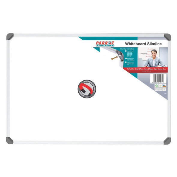 Parrot Products Slimline Magnetic Whiteboard 600450mm