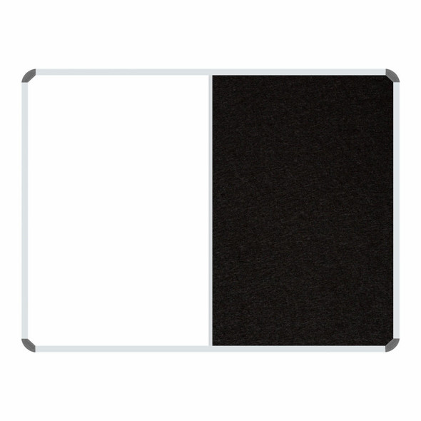 Parrot Products Non-Magnetic Combination Whiteboard 1200900mm - Black Felt