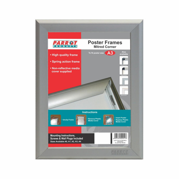 Parrot Products Poster Frame A3 - 480360mm - Single Sided - Mitred Corner