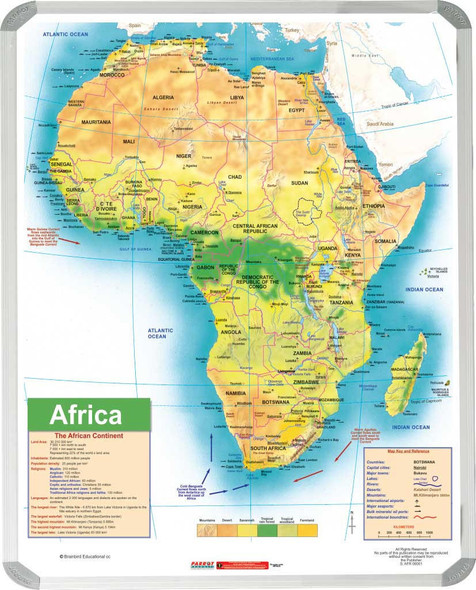 Parrot Products Africa General Educational Map 1200900mm