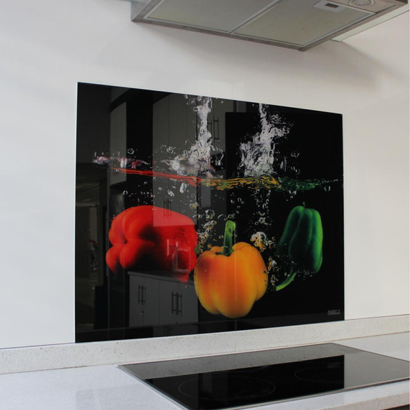 Parrot Products Peppers Hob Splashback 898 x 700 x 6mm
