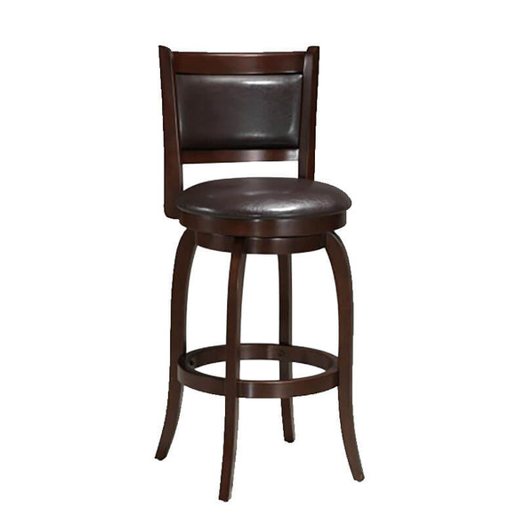 OF Swivel Bar Stool Swivel Bar Stool Cappuccino Brown