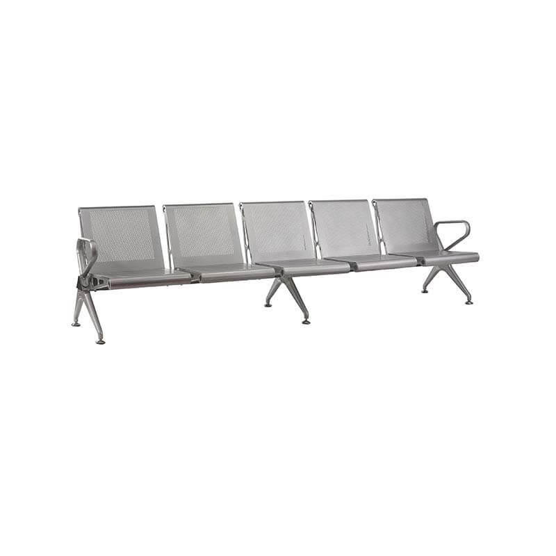Airport Bench Die Cast Aluminium Five-Seater